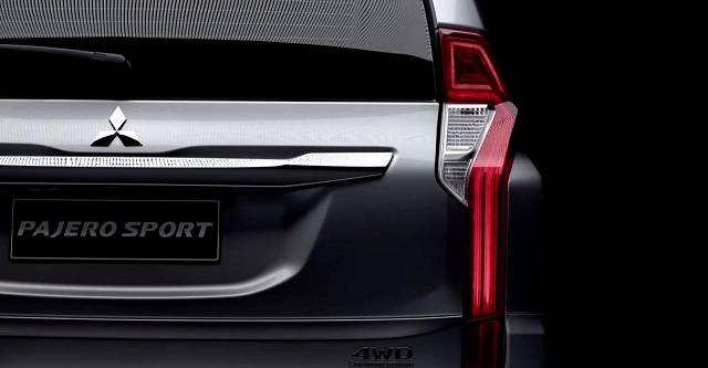 Rear of the 2016 Montero Sport