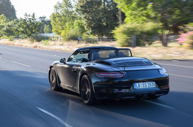 Rear of the 2016 Porsche 911