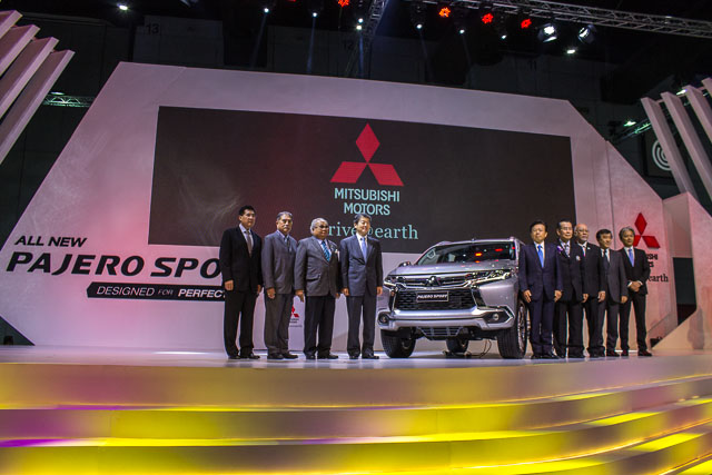 2016 Mitsubishi Montero Sport with execs and VIPs