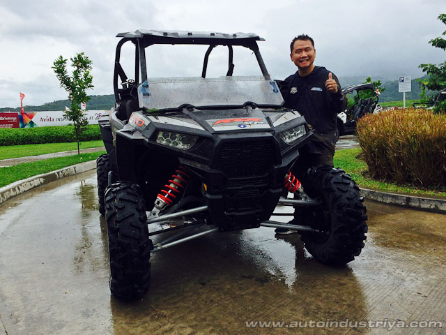 Soaked, muddy and sandy but had a lot of fun.