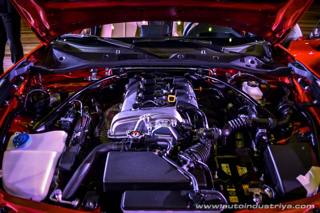 Engine of the 2015 Mazda MX-5