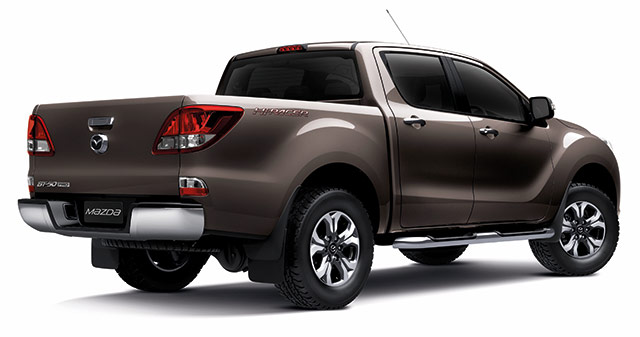 Rear of the 2016 Mazda BT-50 PRO