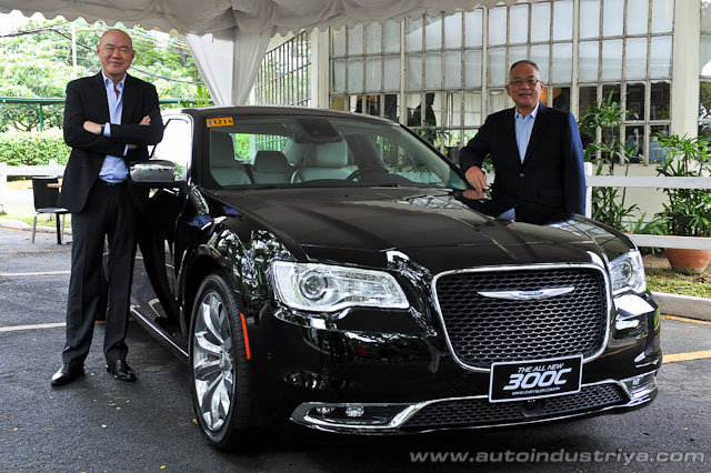 ANG president Felix Ang, chairman Greg Yu with 2015 Chrysler 300C