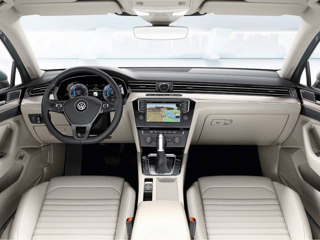 The interior of the 2015 Volkswagen Passat