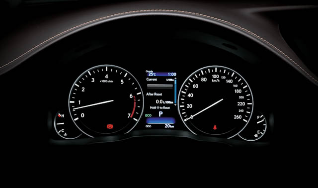 Lexus ES350 instrument cluster