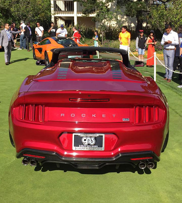 The rear of the Rocket Speedster