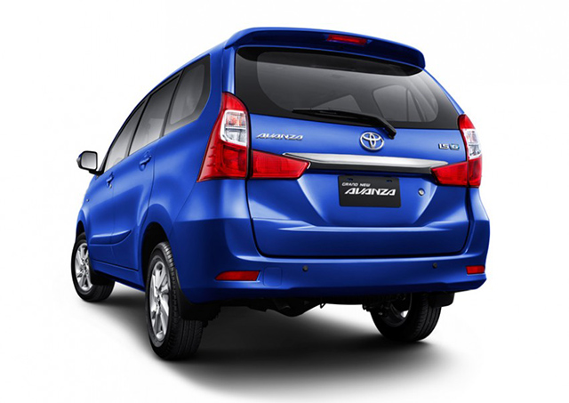 The rear and side of the Grand New Avanza