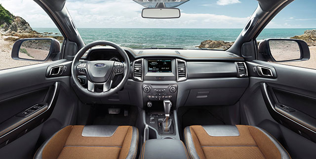 The interior of the 2015 Ford Ranger