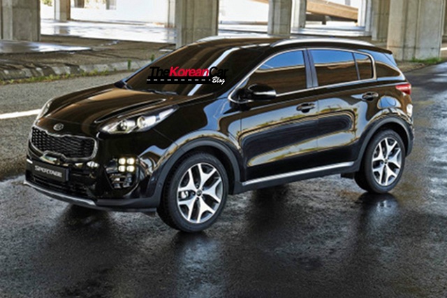 Another front quarter view of the Kia Sportage