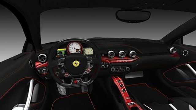 Interior of the Ferrari F12 Berlinetta SG50 edition