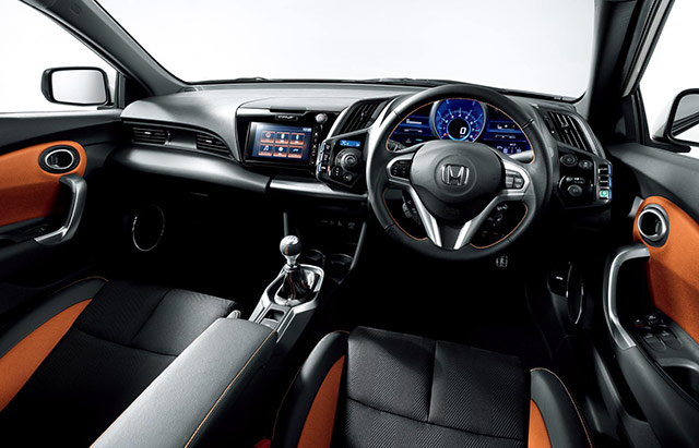 Interior of the 2016 Honda CR-Z