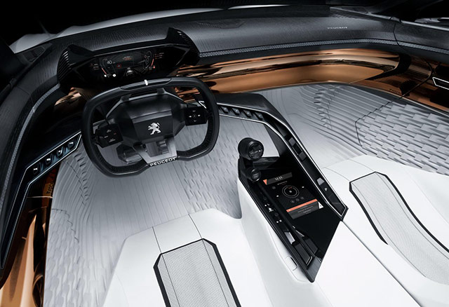 Interior of the Peugeot Fractal concept