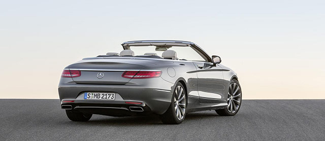 Rear of the Mercedes-Benz S-Class Cabriolet