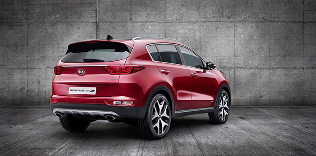 Rear of the 2016 Kia Sportage
