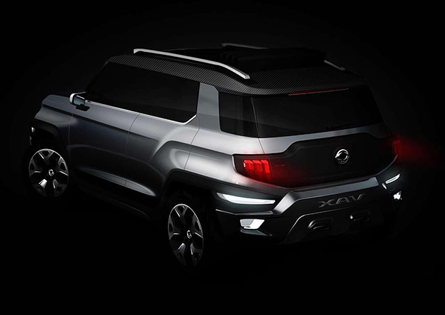 Rear of the SsangYong XAV-Adventure concept