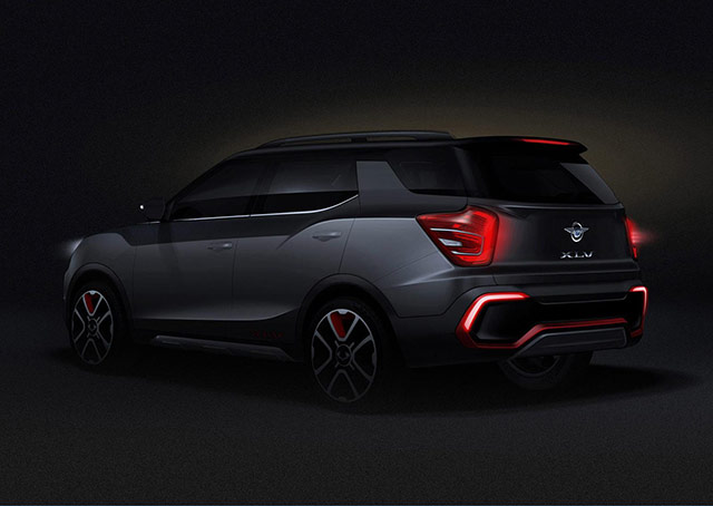 Rear of the SsangYong XLV-Air concept