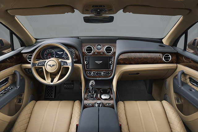 Aboard the Bentley Bentayga