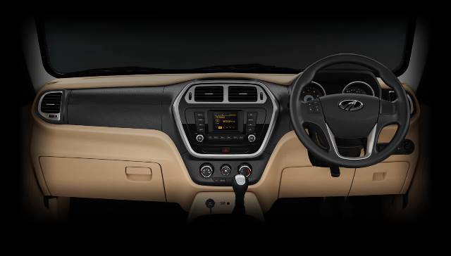 Interior of the Mahindra TUV300