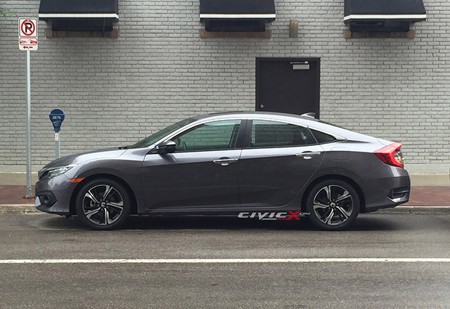 Side profile of the supposed 2016 Honda Civic