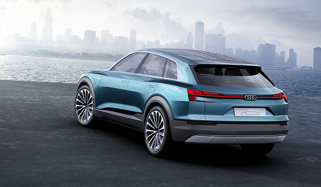 Rear of the Audi e-tron quattro concept