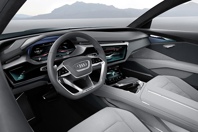 Interior of the Audi e-tron quattro concept