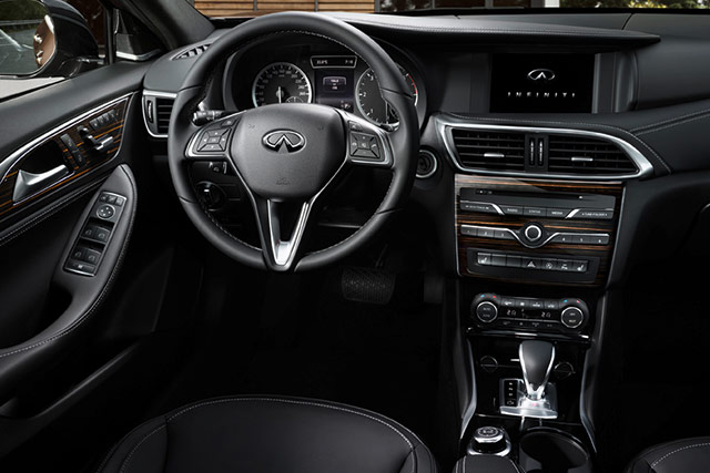 Interior of the 2016 Infiniti Q30
