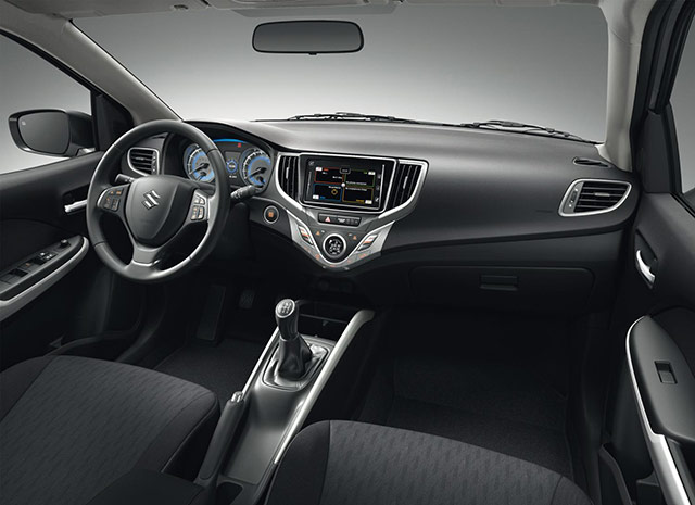 Interior of the all-new Suzuki Baleno