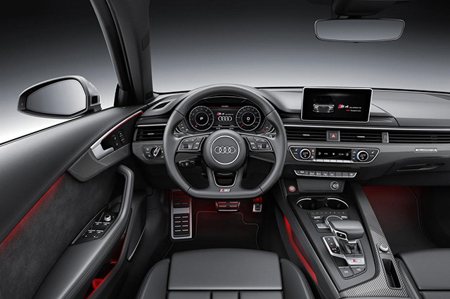 The 2016 Audi S4's interior