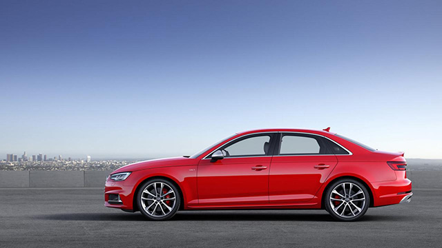 Side profile of the 2016 Audi S4