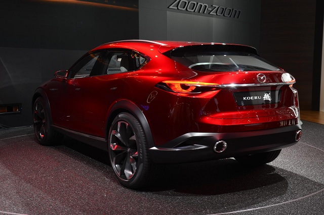Rear quarter view of the Mazda Koeru concept 