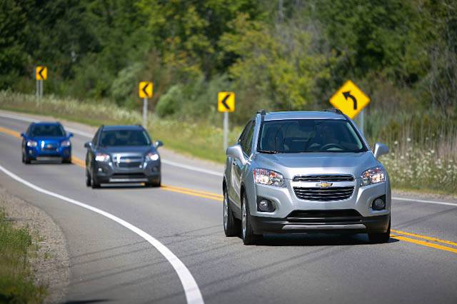 Chevrolet Trax LT along Michigan back roads