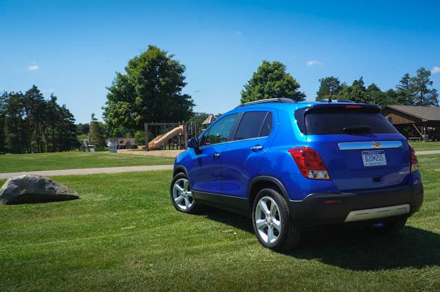 Chevrolet Trax LT rear 3/4ths view