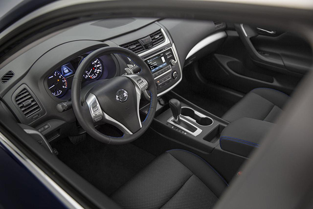 The cabin of the 2016 Altima