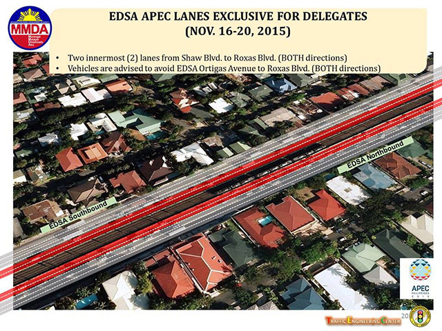 MMDA's traffic advisory on EDSA during APEC