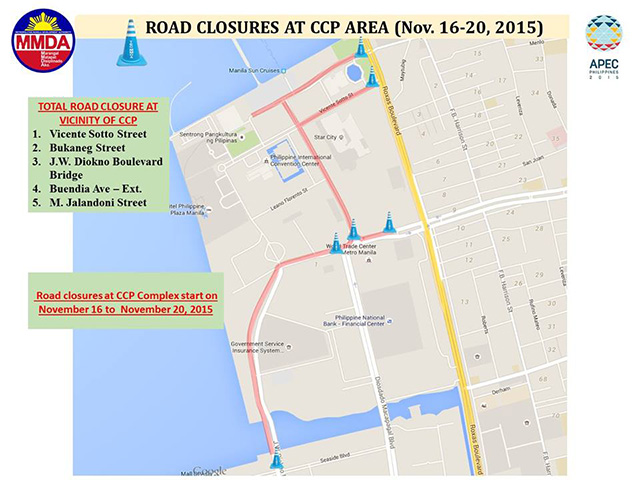 CCP Arena road closures