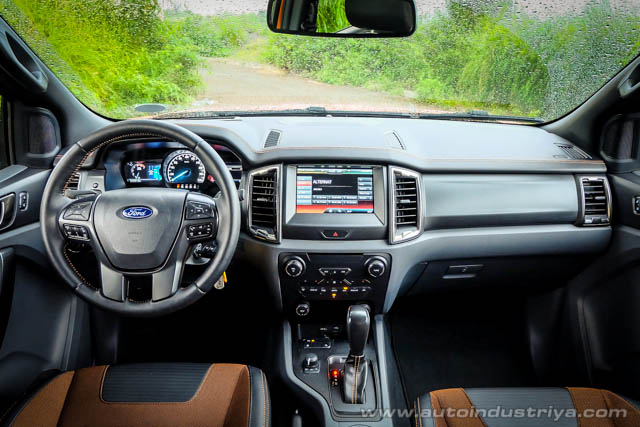 2015 Ford Ranger Wildtrak dashboard shot