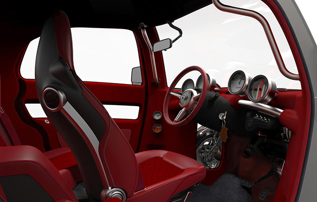 Interior of the Toyota Kikai concept