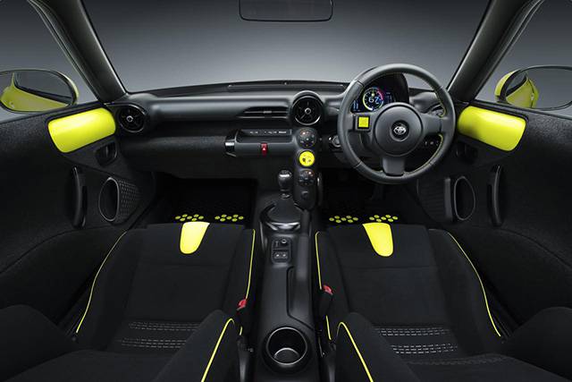 The interior of the Toyota S-FR