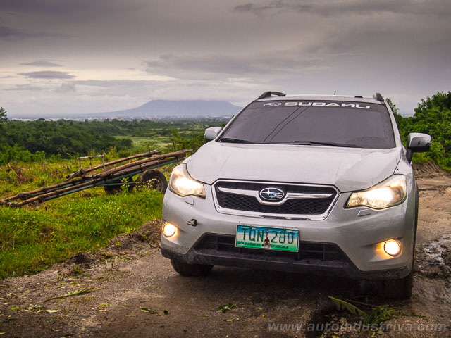 Subaru XV with Mt. Arayat