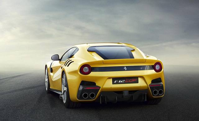 The rear and side of the F12tdf