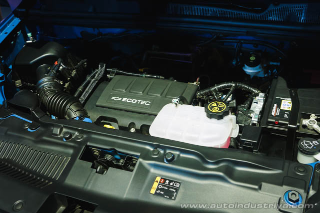 The engine of the Chevrolet Trax
