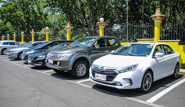 Cars for testing in 2015 COTY-P and TOTY-P