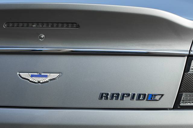 Rear section of the Aston Martin RapidE concept