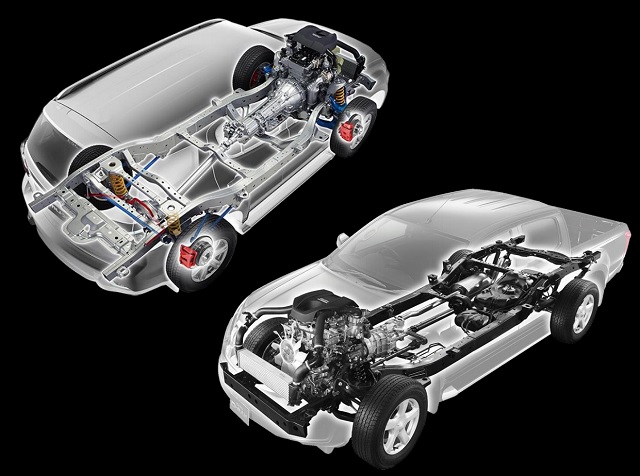 Isuzu Mu-X and D-MAX cutaway
