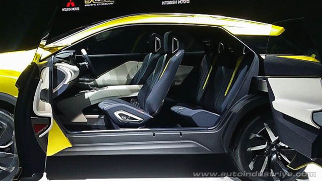 The suicide doors of the Mitsubishi eX concept