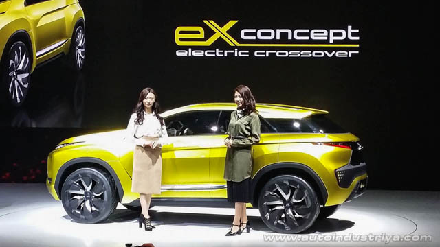 The side profile of the Mitsubishi eX concept