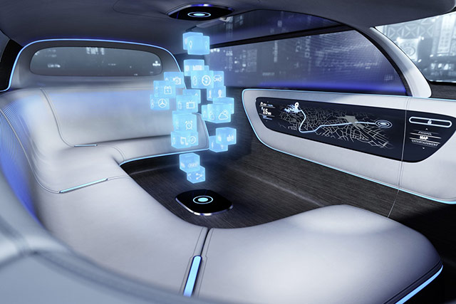 Interior of the Mercedes-Benz Vision Tokyo concept