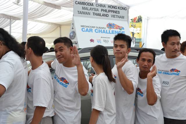 Filipino participants during the 2015 Subaru Palm Challenge in Singapore