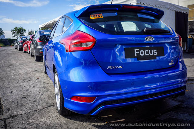 The rear of the updated 2016 Ford Focus