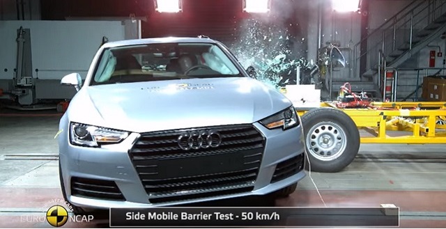 Audi A4 B9 side impact test